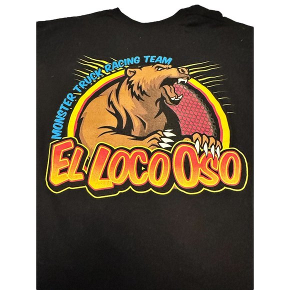 Men’s El Loco Oso Monster Truck Racing Tshirt Size 2XL - Picture 3 of 7